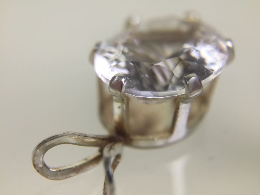 Silver Pendant 4.20CT Oval Danburite 12X10MM [Photo 10]