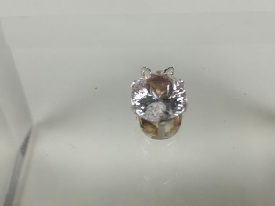 Silver Pendant 4.20CT Oval Danburite 12X10MM [Photo 5]