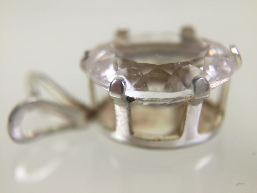 Silver Pendant 4.20CT Oval Danburite 12X10MM [Photo 9]