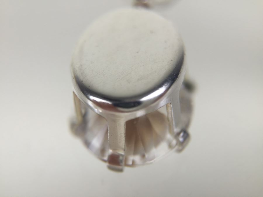 Silver Pendant 4.20CT Oval Danburite 12X10MM [Photo 11]