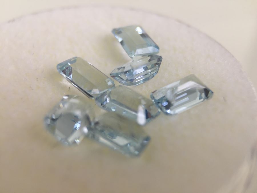 3.95CT Aquamarine Gemstones 6X4MM [Photo 10]