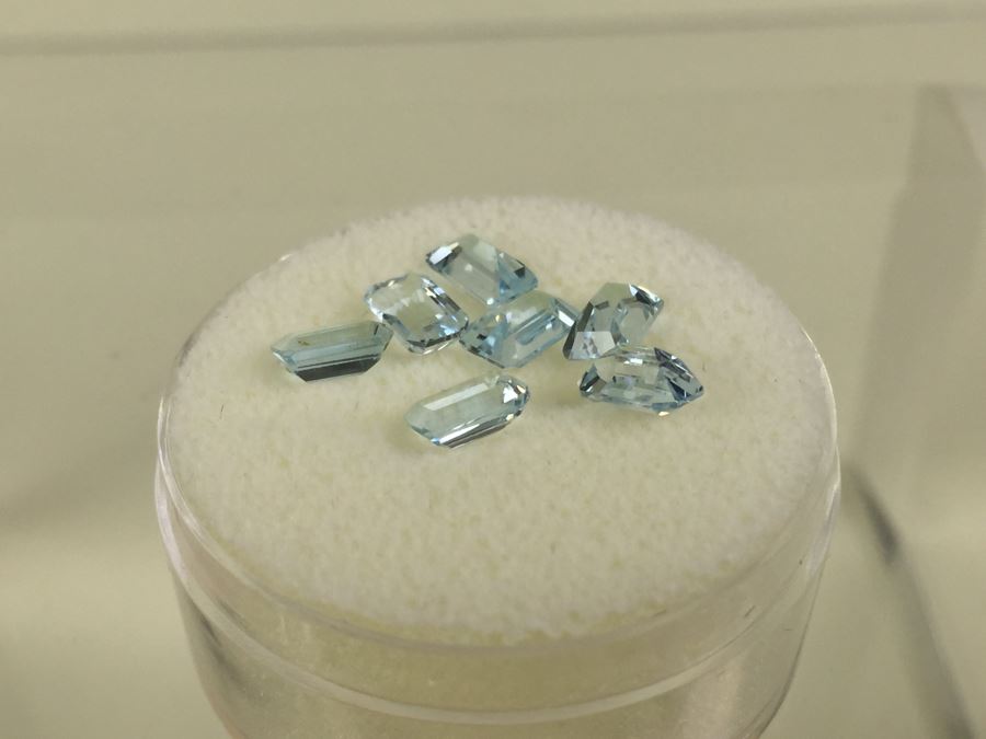 3.95CT Aquamarine Gemstones 6X4MM [Photo 17]