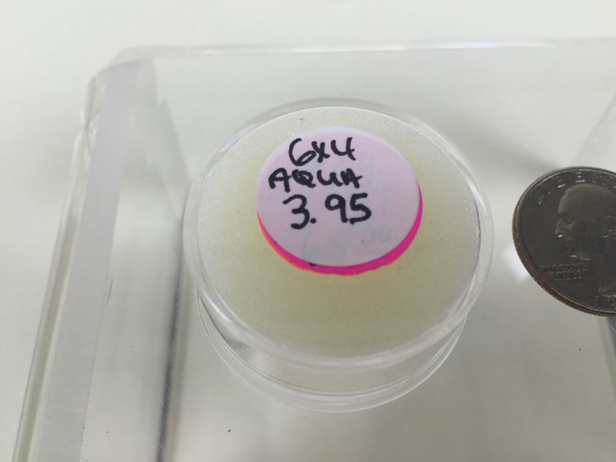 3.95CT Aquamarine Gemstones 6X4MM [Photo 3]