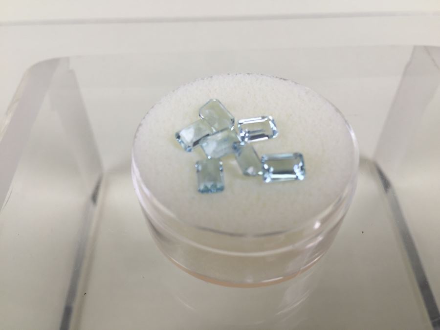 3.95CT Aquamarine Gemstones 6X4MM [Photo 6]