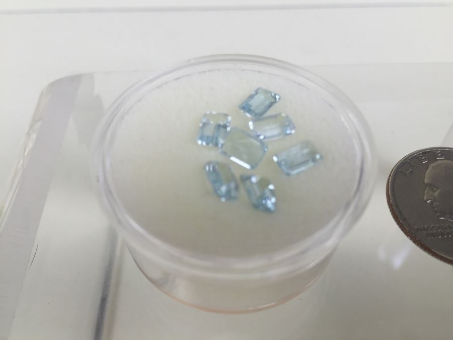 3.95CT Aquamarine Gemstones 6X4MM [Photo 5]