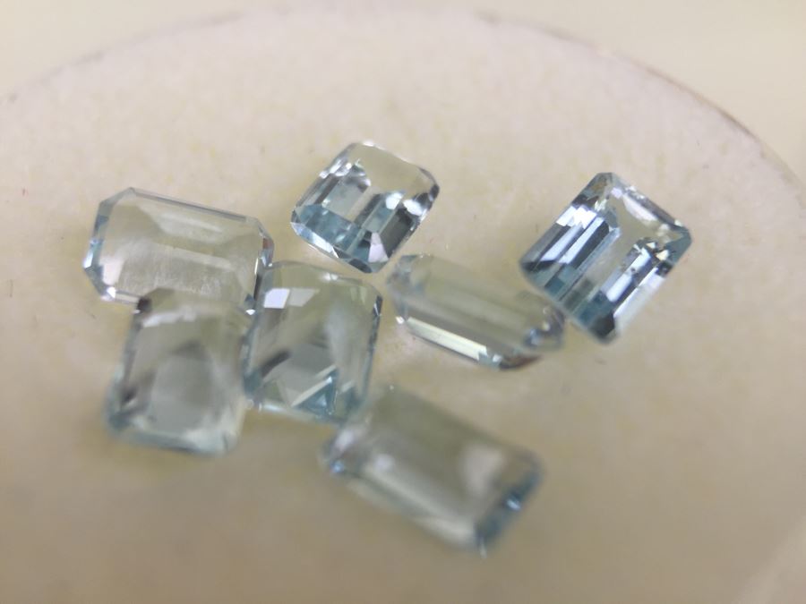 3.95CT Aquamarine Gemstones 6X4MM [Photo 9]