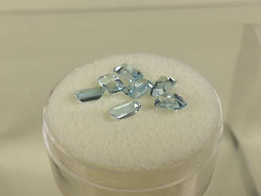 3.95CT Aquamarine Gemstones 6X4MM [Photo 16]
