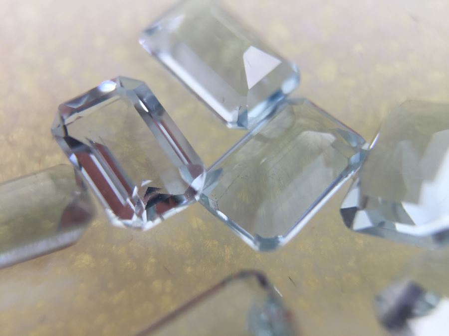 3.95CT Aquamarine Gemstones 6X4MM [Photo 14]