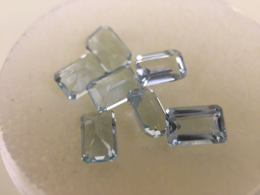 3.95CT Aquamarine Gemstones 6X4MM [Photo 7]