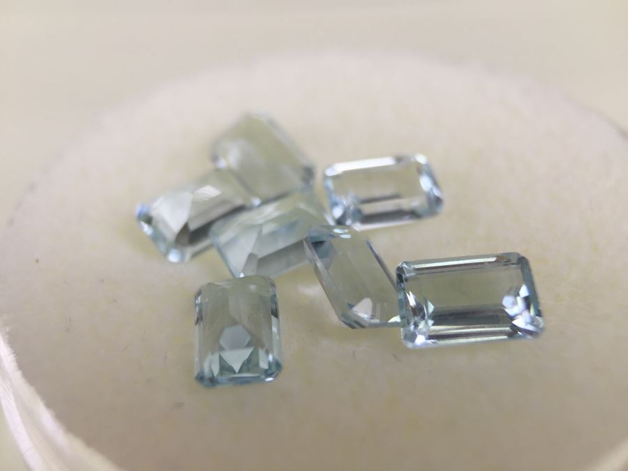 3.95CT Aquamarine Gemstones 6X4MM [Photo 8]