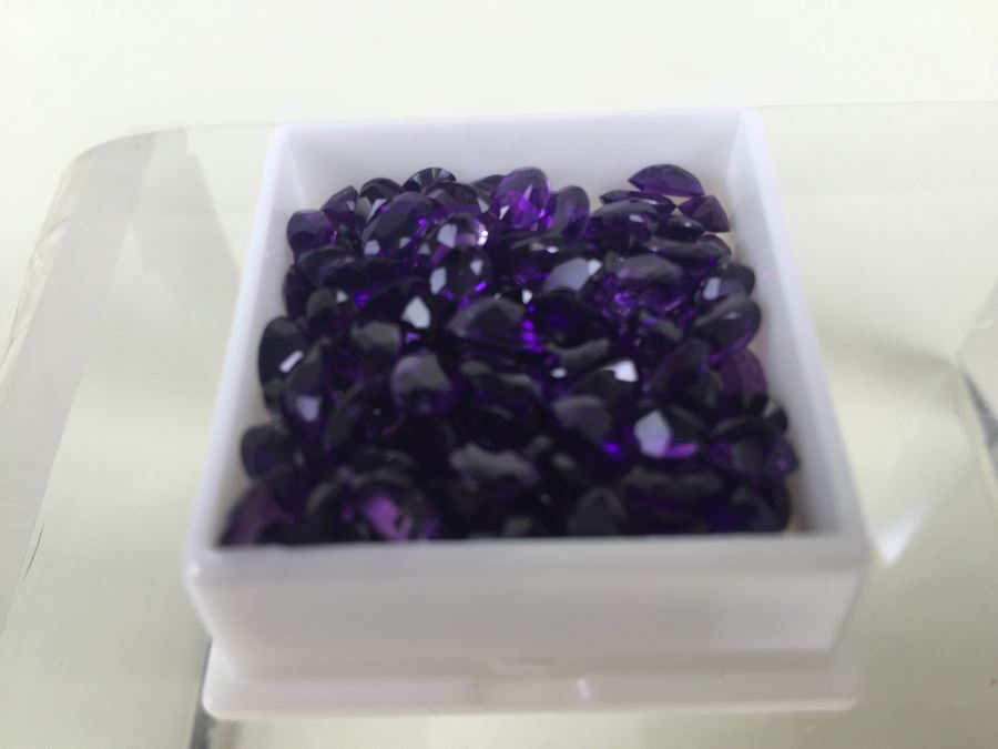 50.00CT Amethyst Gemstones 6X4MM [Photo 5]