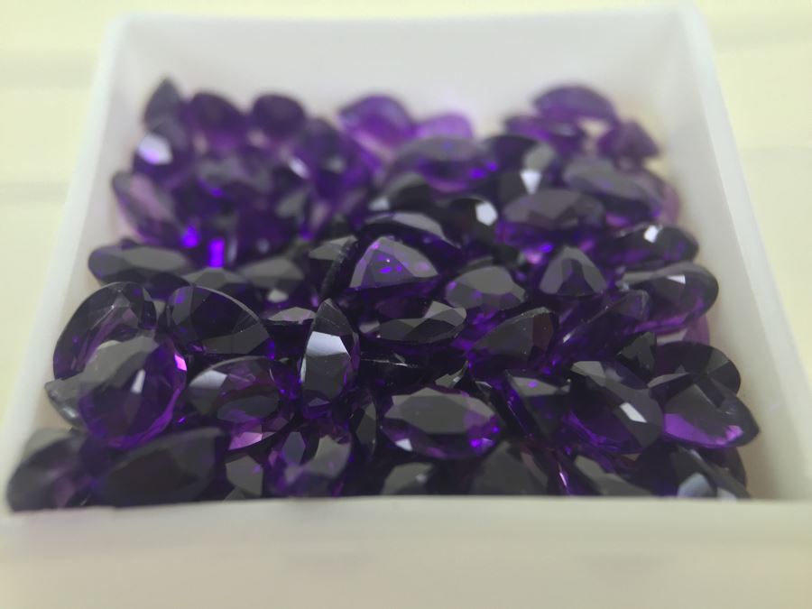 50.00CT Amethyst Gemstones 6X4MM [Photo 7]