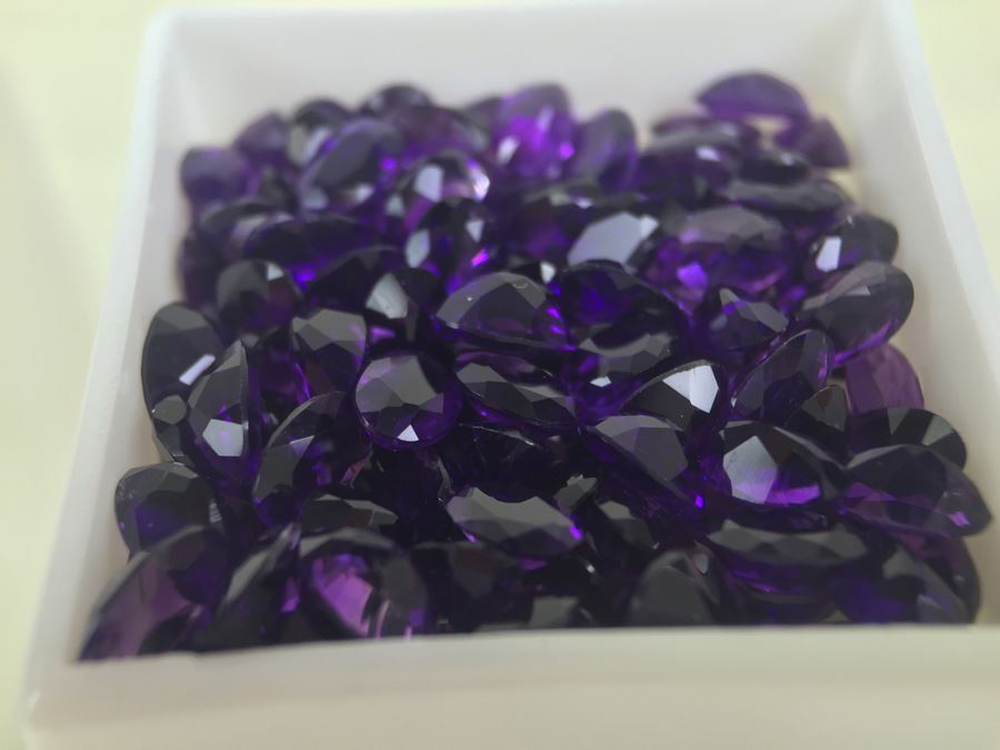 50.00CT Amethyst Gemstones 6X4MM [Photo 6]