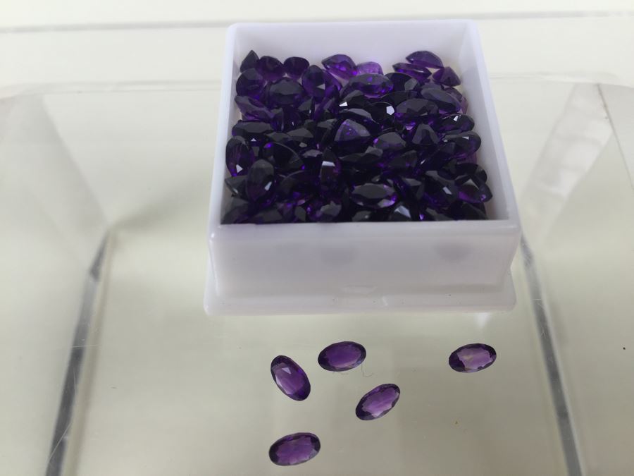 50.00CT Amethyst Gemstones 6X4MM [Photo 16]