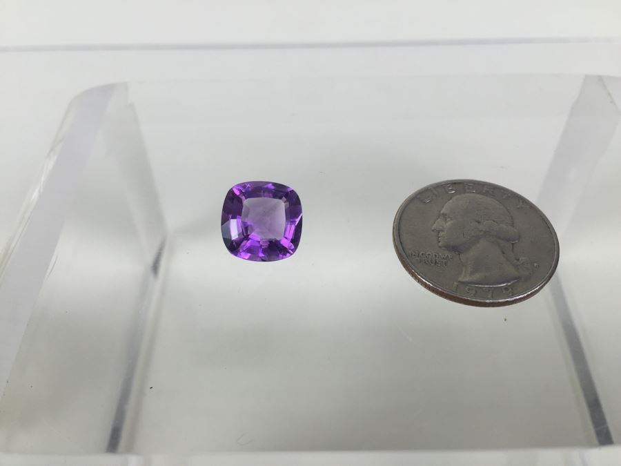 5.80CT Amethyst Gemstone 12X12MM [Photo 5]
