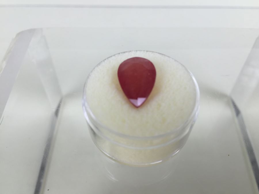 6.75CT Pear Ruby Gemstone 14X10MM [Photo 5]