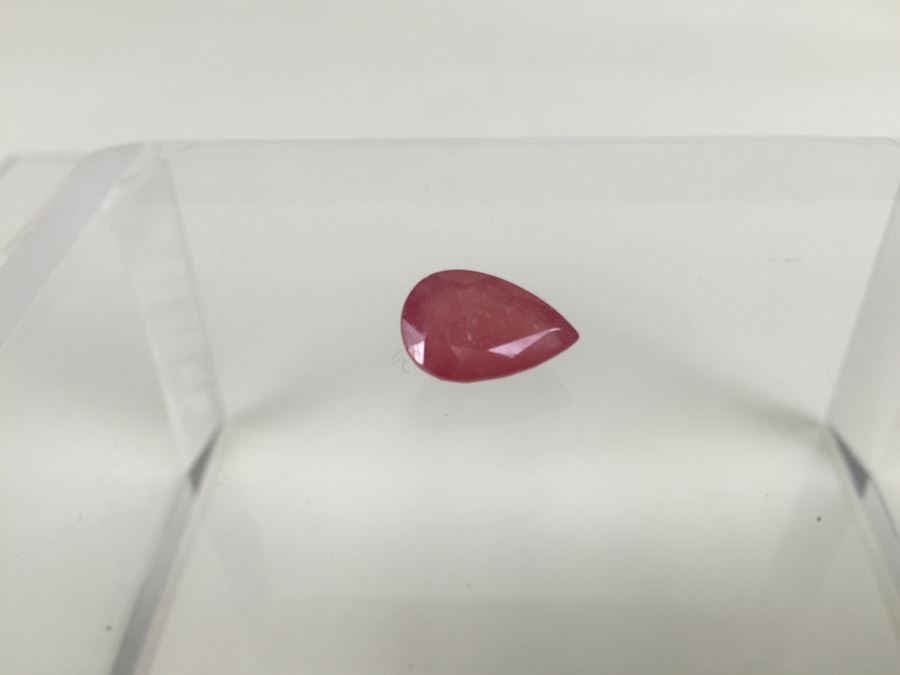 6.75CT Pear Ruby Gemstone 14X10MM [Photo 6]