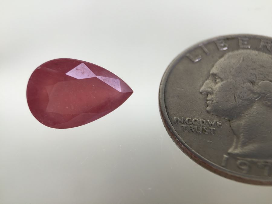 6.75CT Pear Ruby Gemstone 14X10MM [Photo 3]