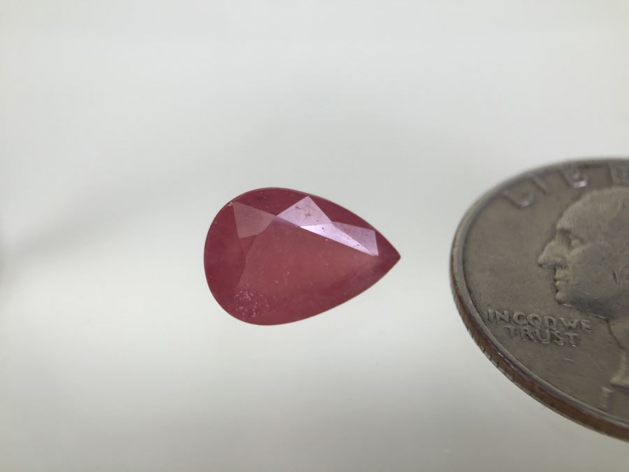 6.75CT Pear Ruby Gemstone 14X10MM [Photo 21]
