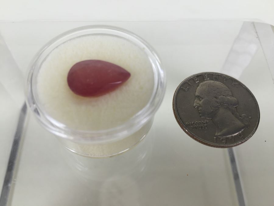 6.75CT Pear Ruby Gemstone 14X10MM [Photo 4]