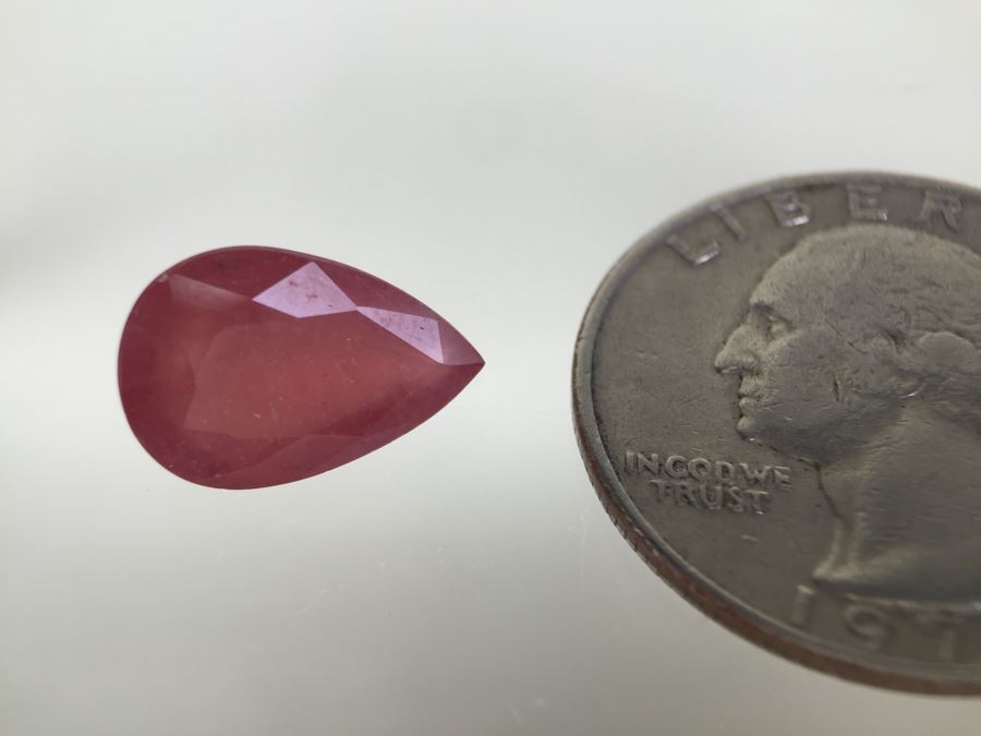 6.75CT Pear Ruby Gemstone 14X10MM [Photo 20]