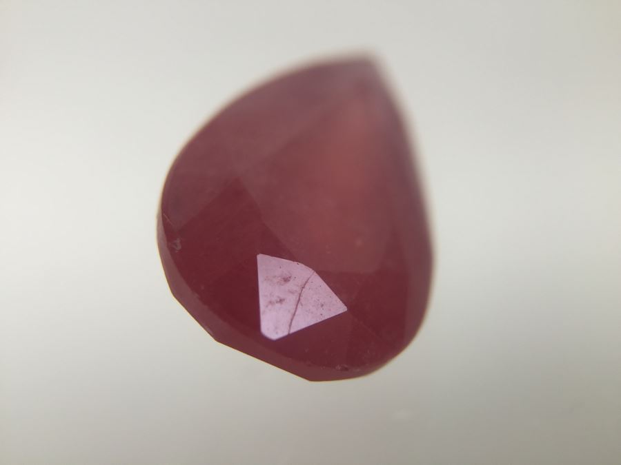 6.75CT Pear Ruby Gemstone 14X10MM [Photo 16]
