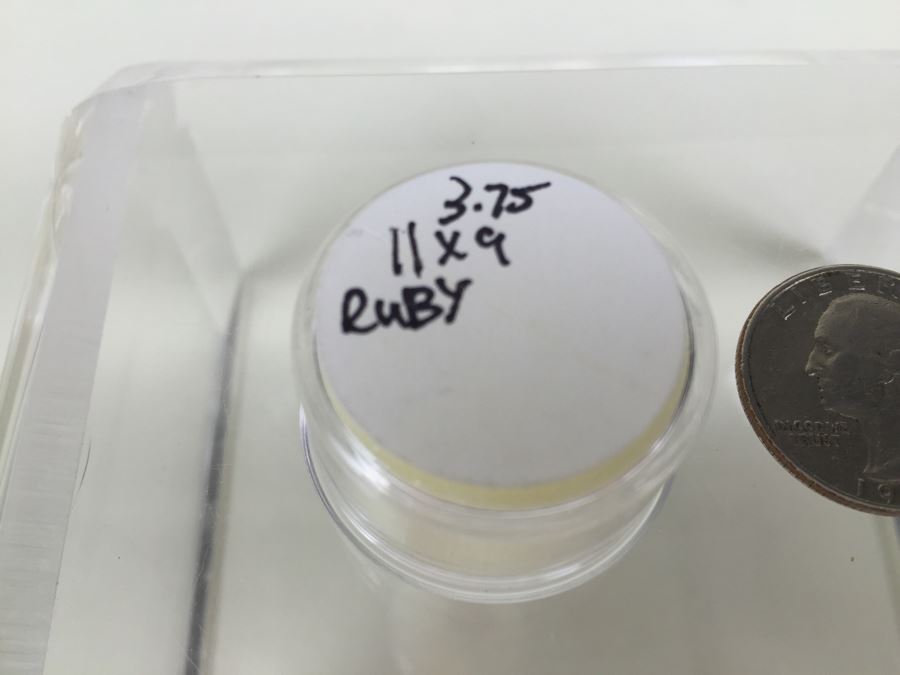 3.75CT Ruby Gemstone 11X9MM [Photo 2]