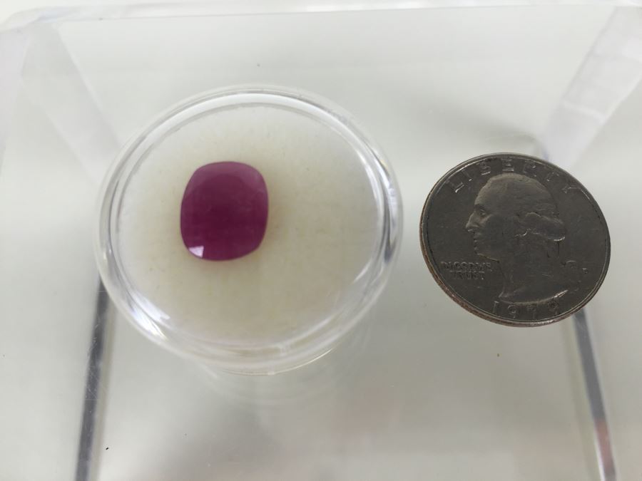 3.75CT Ruby Gemstone 11X9MM [Photo 5]