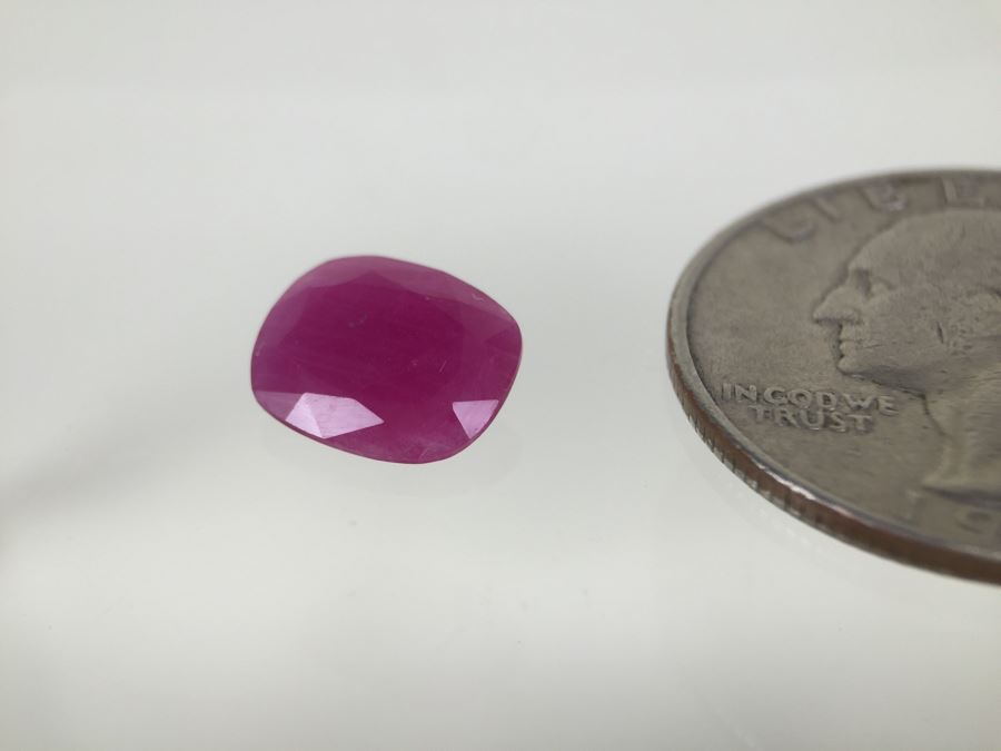 3.75CT Ruby Gemstone 11X9MM [Photo 7]