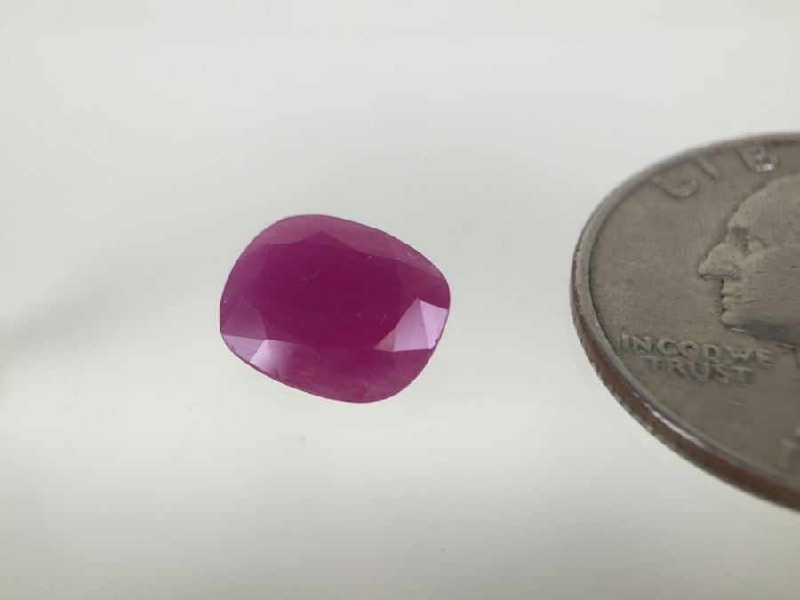 3.75CT Ruby Gemstone 11X9MM [Photo 8]