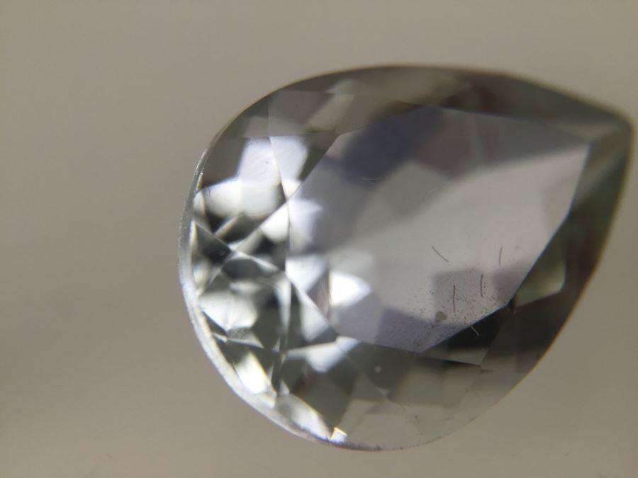 8.10CT Prasiolite Gemstone 12X16 Pear [Photo 15]