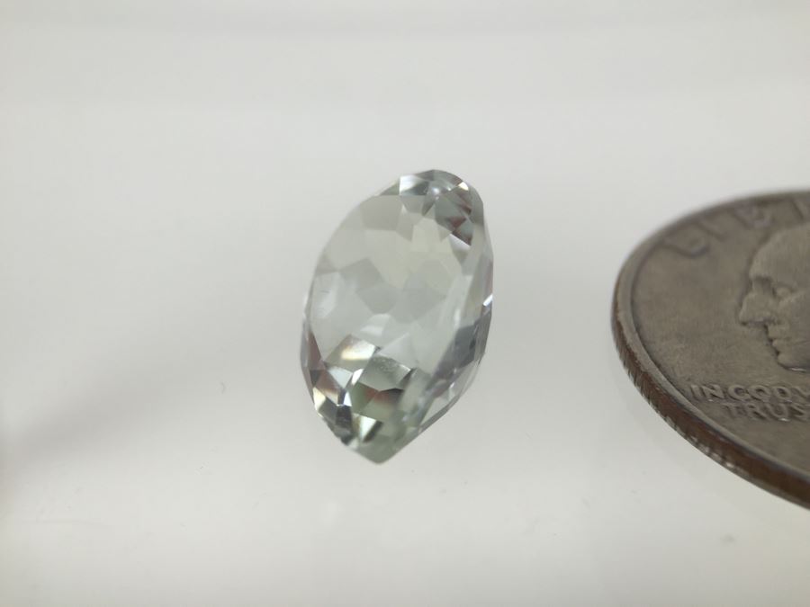 8.10CT Prasiolite Gemstone 12X16 Pear [Photo 9]