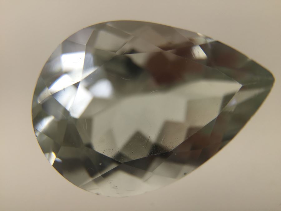 8.10CT Prasiolite Gemstone 12X16 Pear [Photo 17]