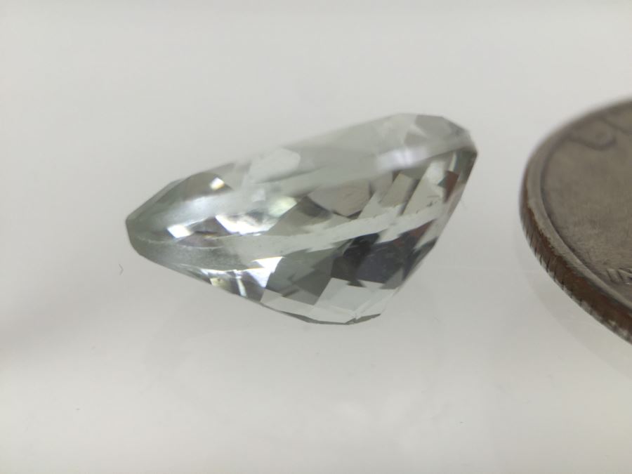 8.10CT Prasiolite Gemstone 12X16 Pear [Photo 10]