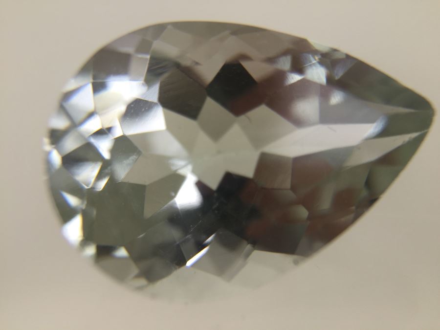 8.10CT Prasiolite Gemstone 12X16 Pear [Photo 18]