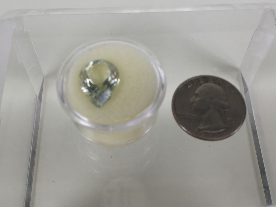 8.10CT Prasiolite Gemstone 12X16 Pear [Photo 1]