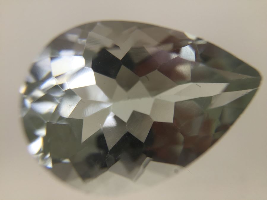 8.10CT Prasiolite Gemstone 12X16 Pear [Photo 16]