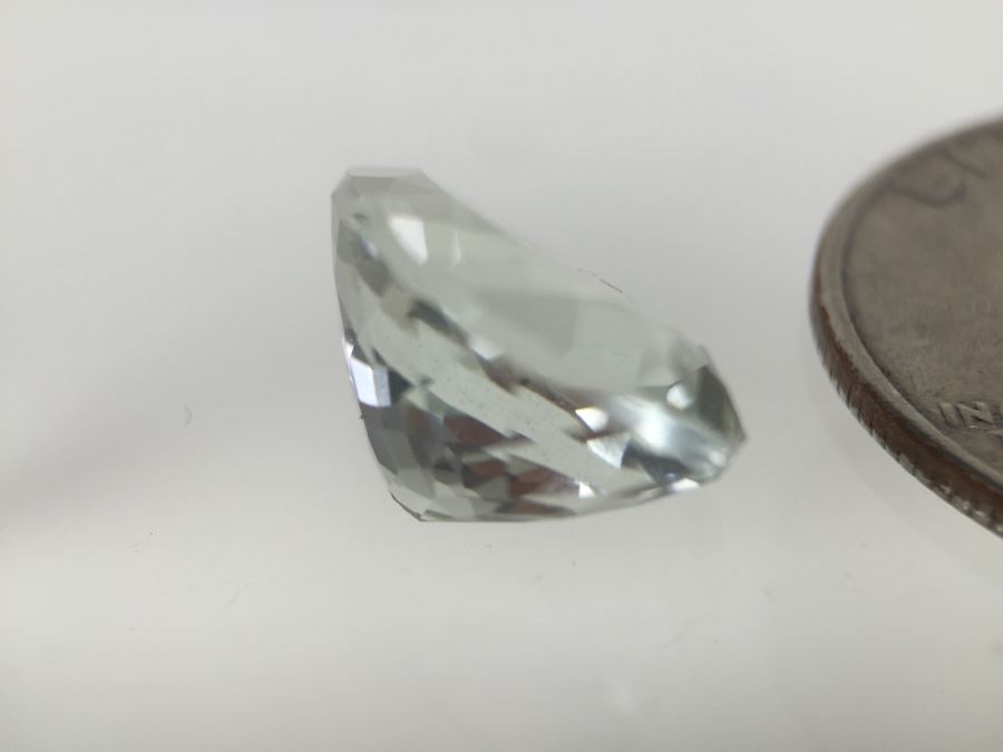 8.10CT Prasiolite Gemstone 12X16 Pear [Photo 12]