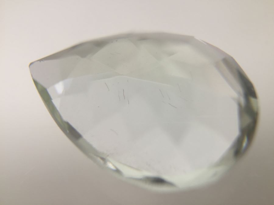 8.10CT Prasiolite Gemstone 12X16 Pear [Photo 19]