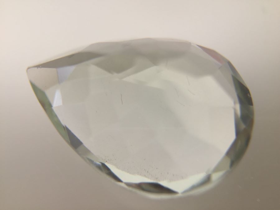 8.10CT Prasiolite Gemstone 12X16 Pear [Photo 20]