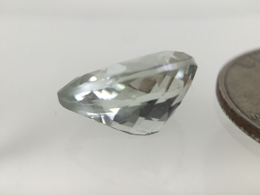 8.10CT Prasiolite Gemstone 12X16 Pear [Photo 11]