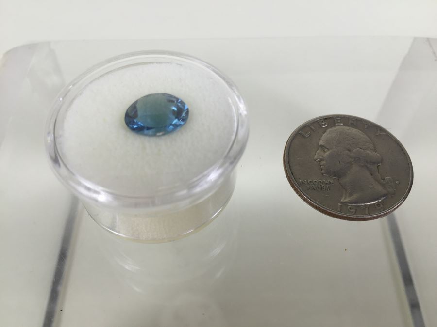 2.90CT Blue Topaz Gemstone 10X8MM [Photo 1]