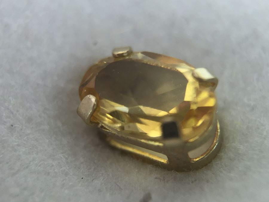 10K Gold Citrine Earrings [Photo 3]
