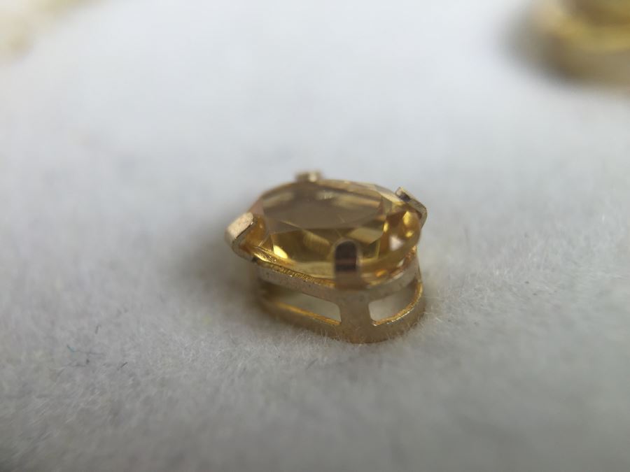 10K Gold Citrine Earrings [Photo 11]