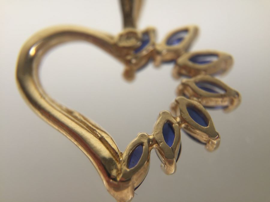 14K Gold Pendant With Gemstones 1.8g [Photo 13]