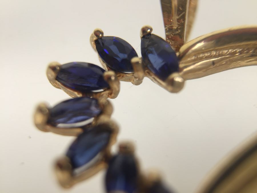 14K Gold Pendant With Gemstones 1.8g [Photo 15]