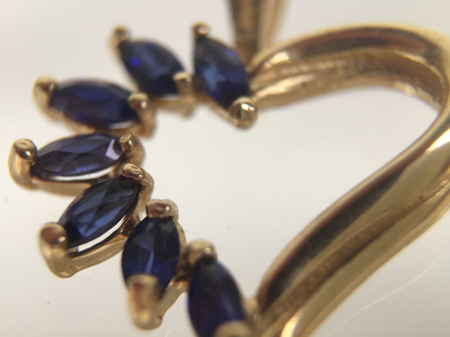 14K Gold Pendant With Gemstones 1.8g [Photo 11]