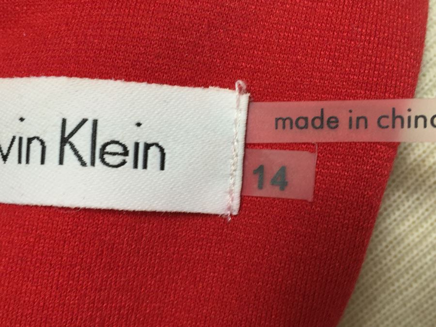 Calvin Klein Red Dress Size 14 [Photo 7]