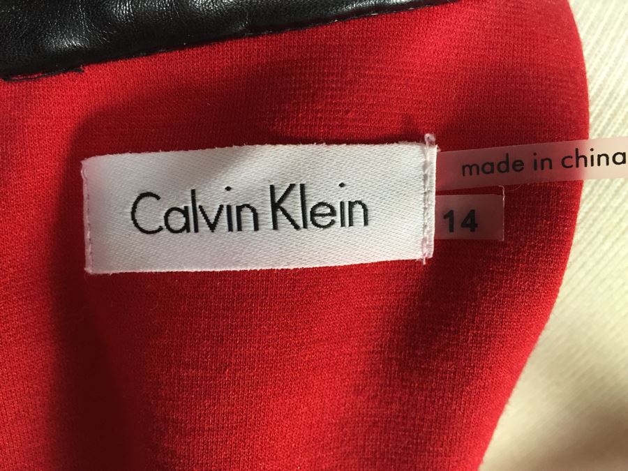 Calvin Klein Red Dress Size 14