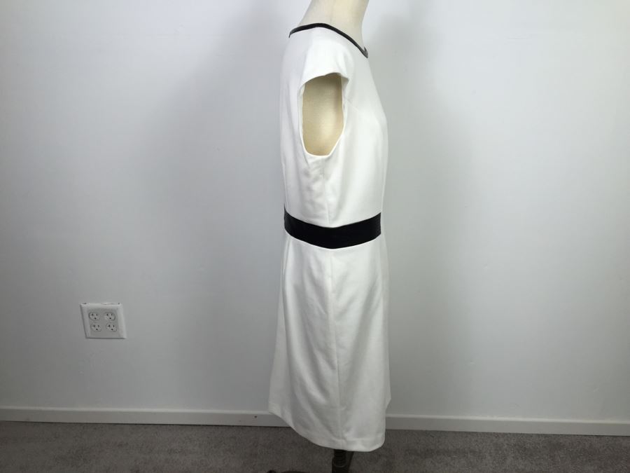 Calvin Klein White Dress Size 14 New With Tags [Photo 7]